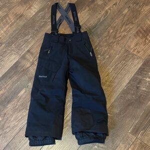 Marmot Kids Black Snow Pants, Size XS